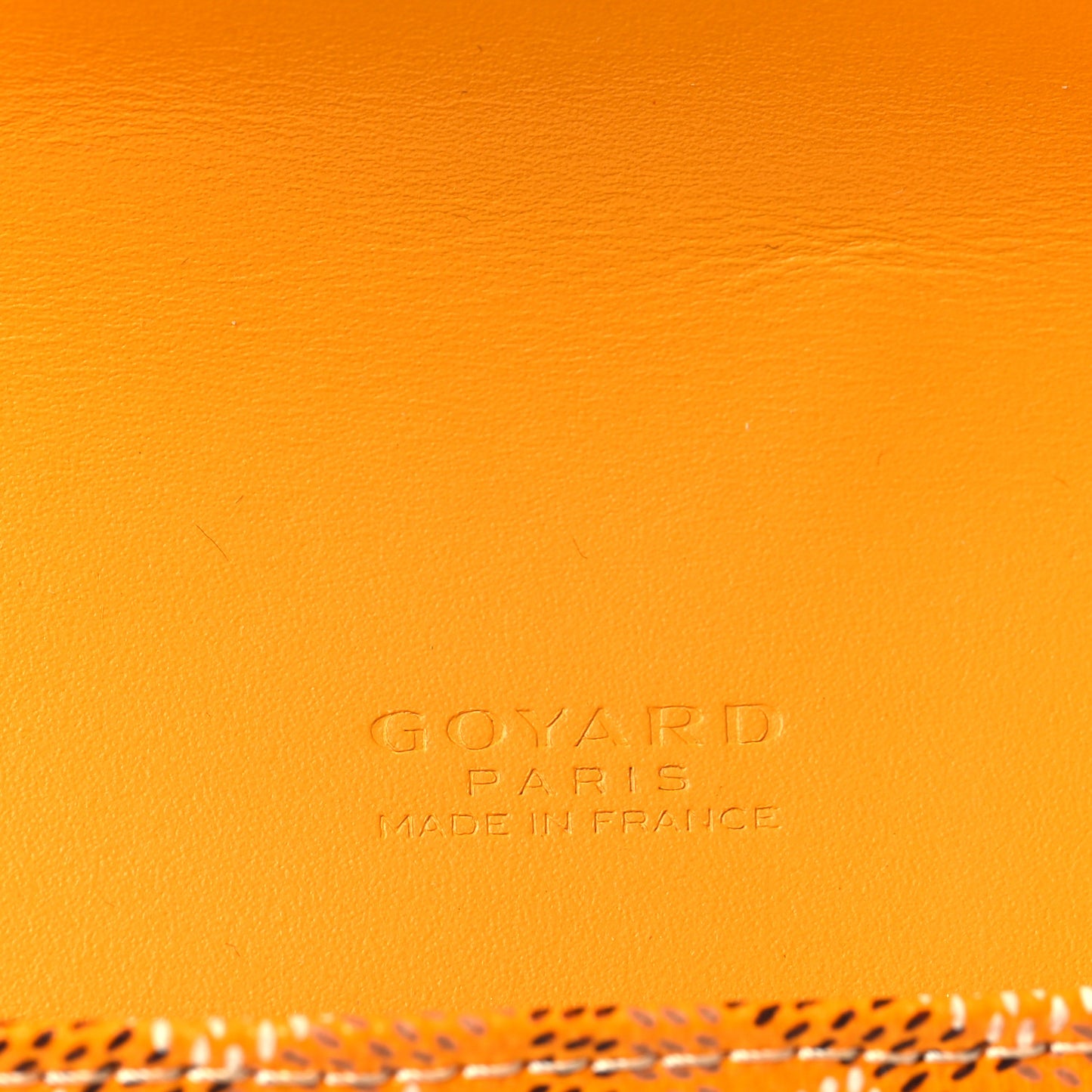 Goyardine Large Commando Envelope 2 Flat Pouch Yellow