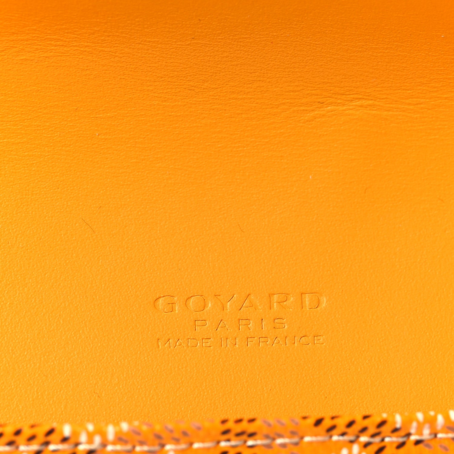 Goyard Goyardine Large Commando Envelope 2 Flat Pouch Yellow 6 of 7