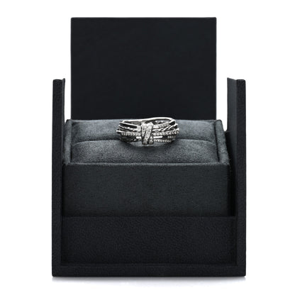 David Yurman Sterling Silver Diamond 7.5mm Angelika Ring 54 6.75 5 of 5