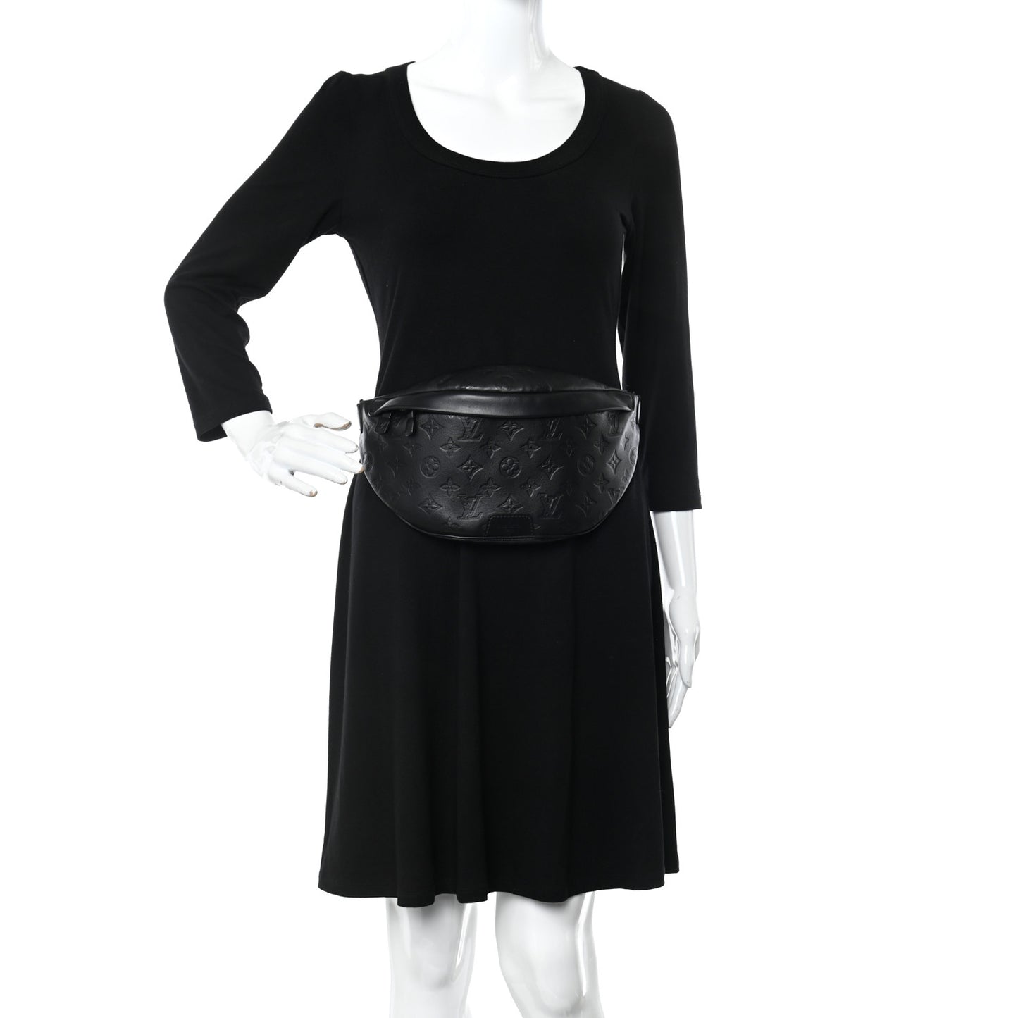 Calfskin Monogram Shadow Discovery Bumbag Black