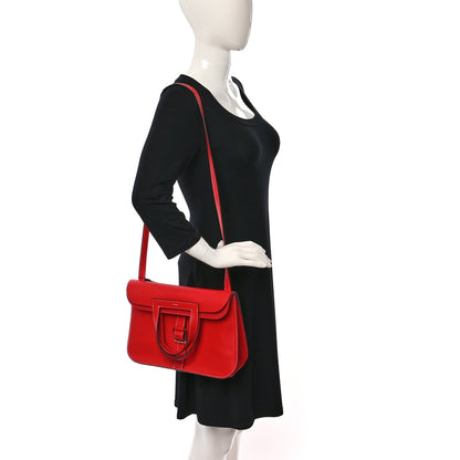 Hermes Taurillon Clemence Halzan 31 Rouge De Coeur 2 of 8