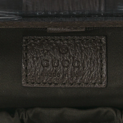 Gucci GG Supreme Monogram Textured Calfskin Web Ophidia Vanity Cosmetic Case Beige Ebony New Acero 7 of 15