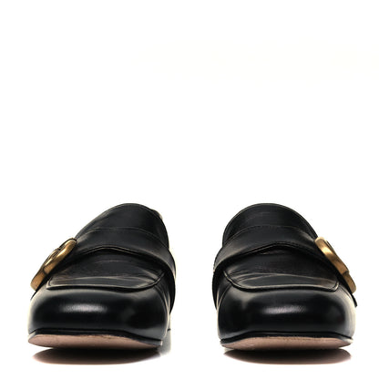 Gucci Malaga Kid Womens GG Marmont Loafers 36.5 Black 2 of 7