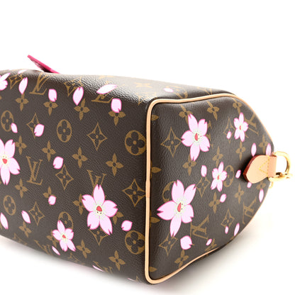 Louis Vuitton LV X TM Monogram Cherry Blossom Speedy Bandouliere 25 Sakura Brown 10 of 10