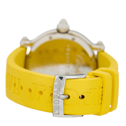 Chopard Stainless Steel Rubber Diamond 38mm Happy Sport Fish Quartz Watch Yellow 3 of 5