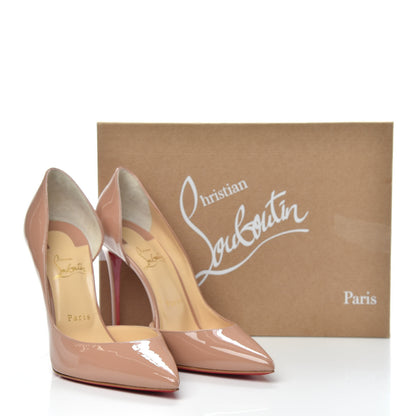 Christian Louboutin Patent Iriza 100 Pumps 39.5 Nude 9 of 9