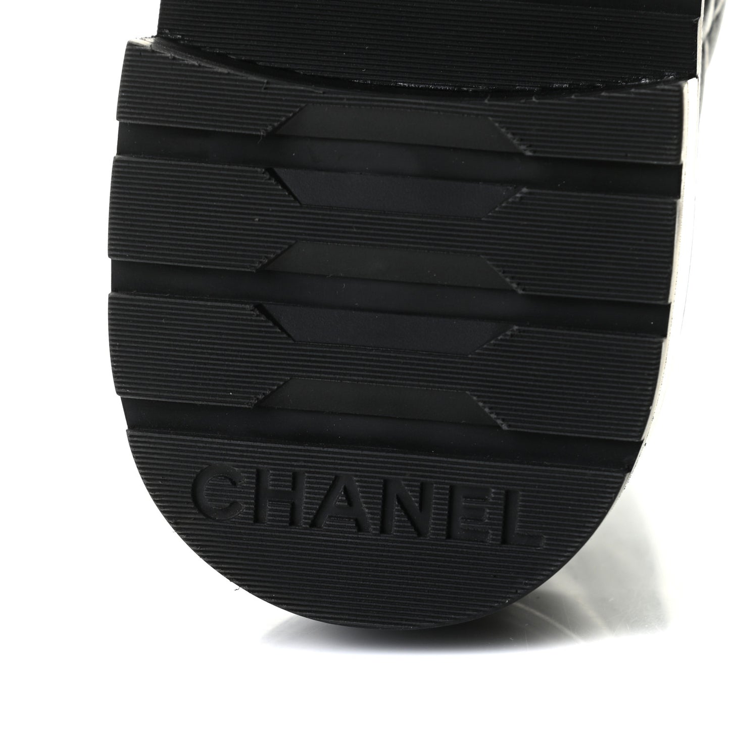 Shiny Lambskin Quilted Lace Up Combat Boots 36 Black