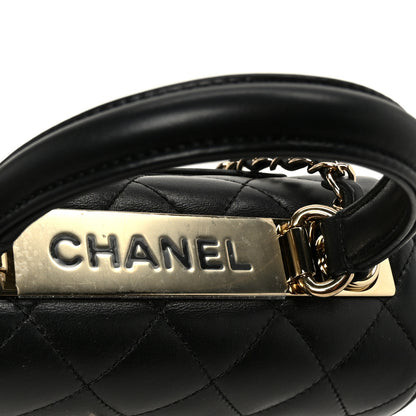 Chanel Lambskin Quilted Mini Trendy CC Dual Handle Flap Bag Black 9 of 12
