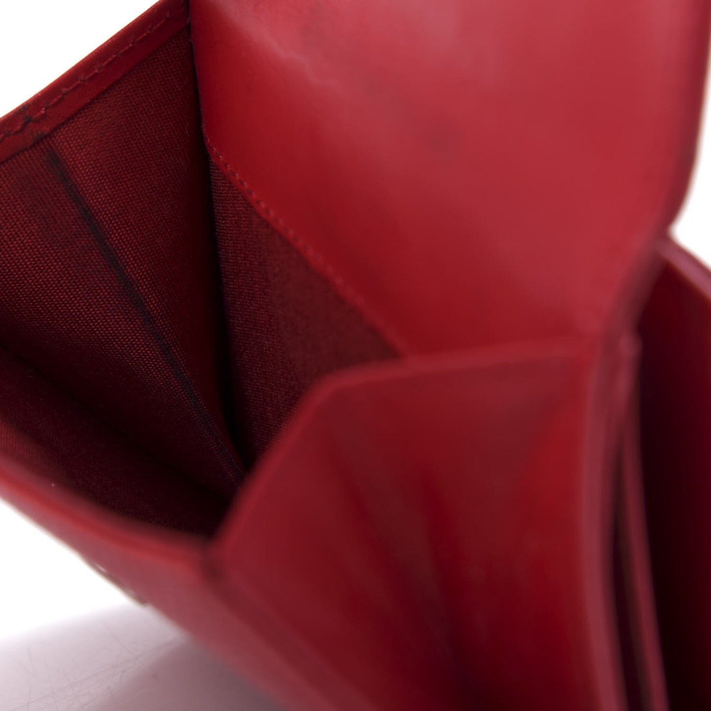 Caviar Timeless CC Compact French Wallet Red