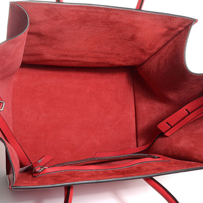 Celine Supple Calfskin Medium Phantom Luggage Vermillion 5 of 8