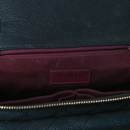Chanel Iridescent Grained Calfskin Quilted Globe Trotter Vanity Case Black 15 of 16