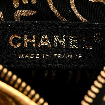 Chanel Metallic Lambskin CC Kheops Pyramid Bag Gold Black 6 of 8