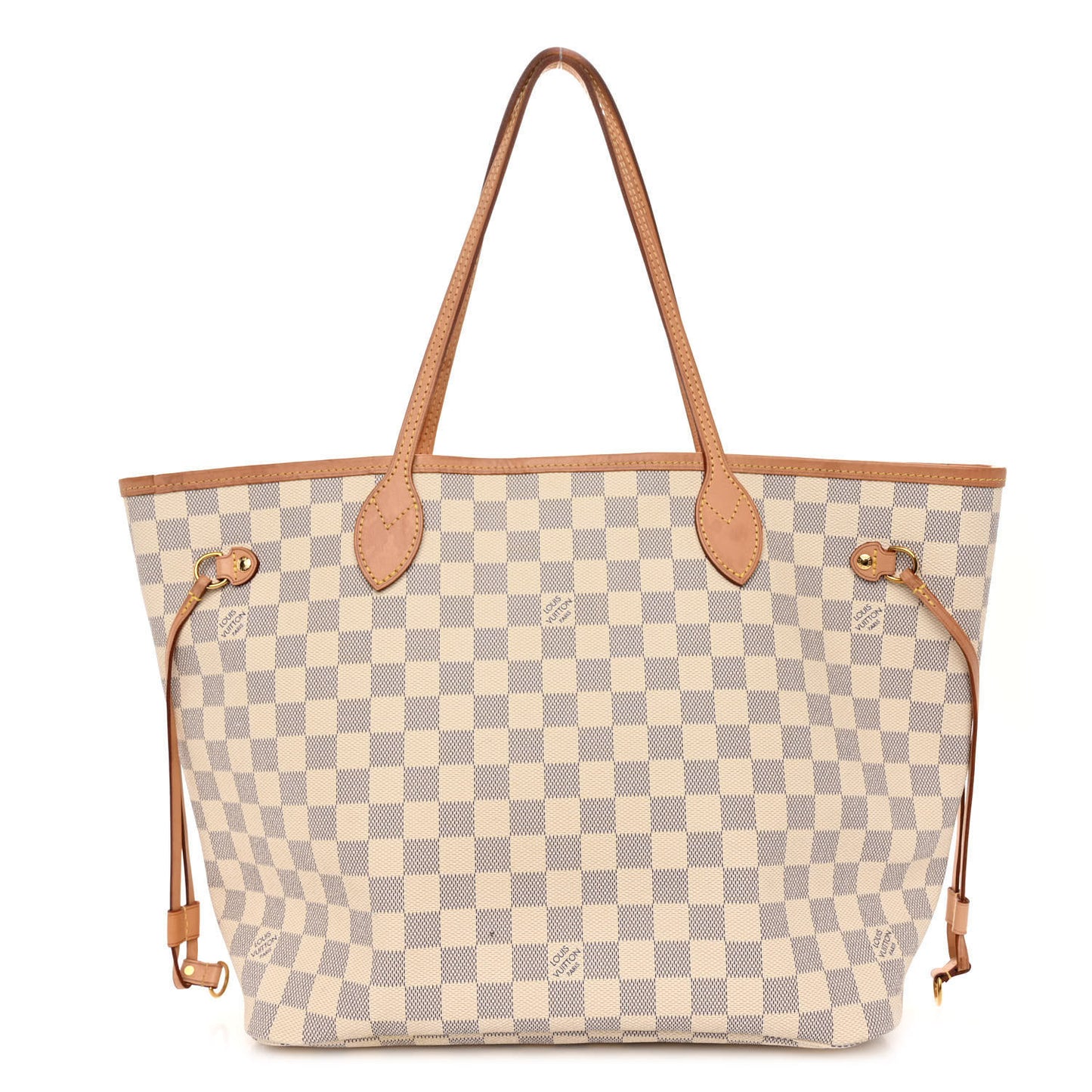 LOUIS VUITTON Damier Azur Neo Neverfull MM Rose Ballerine