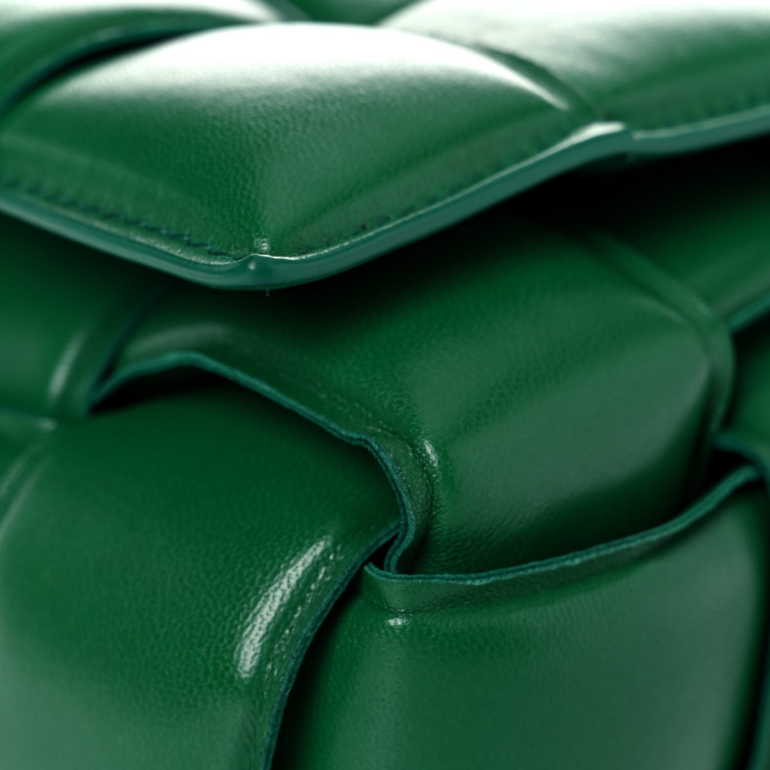 Bottega Veneta Nappa Maxi Intreccio Padded Cassette Crossbody Bag Racing Green 3 of 19