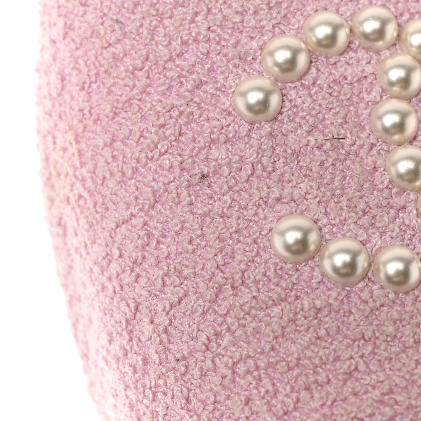 Tweed Pearl CC Sandals 39.5 Pink