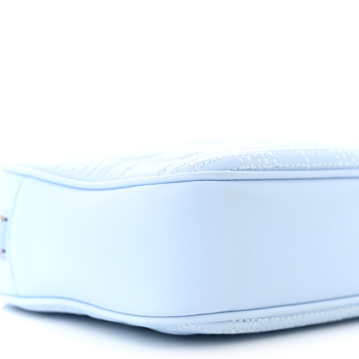 Lambskin Quilted Mini Lola Camera Bag Pale Blue