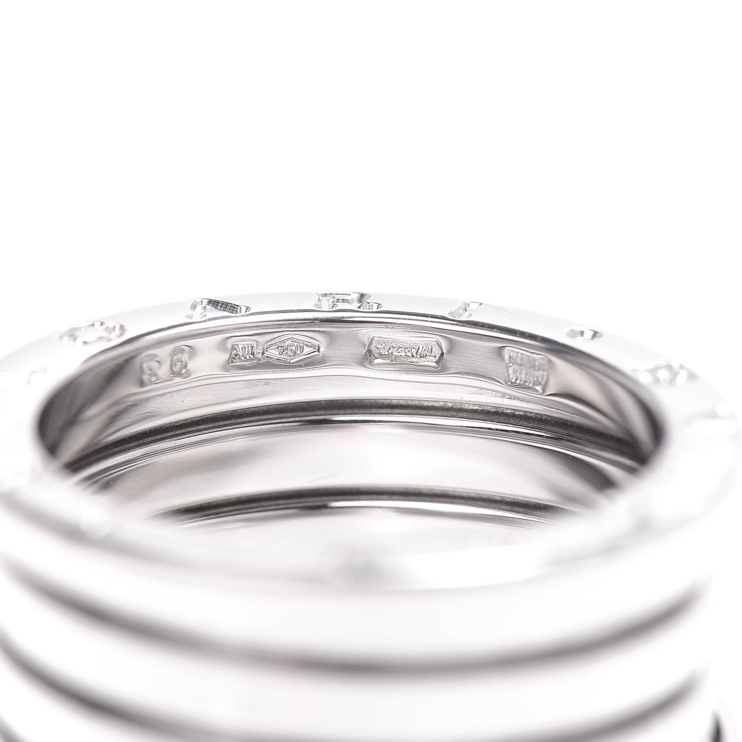 18K White Gold B.Zero1 Four-Band Ring 56 7.5