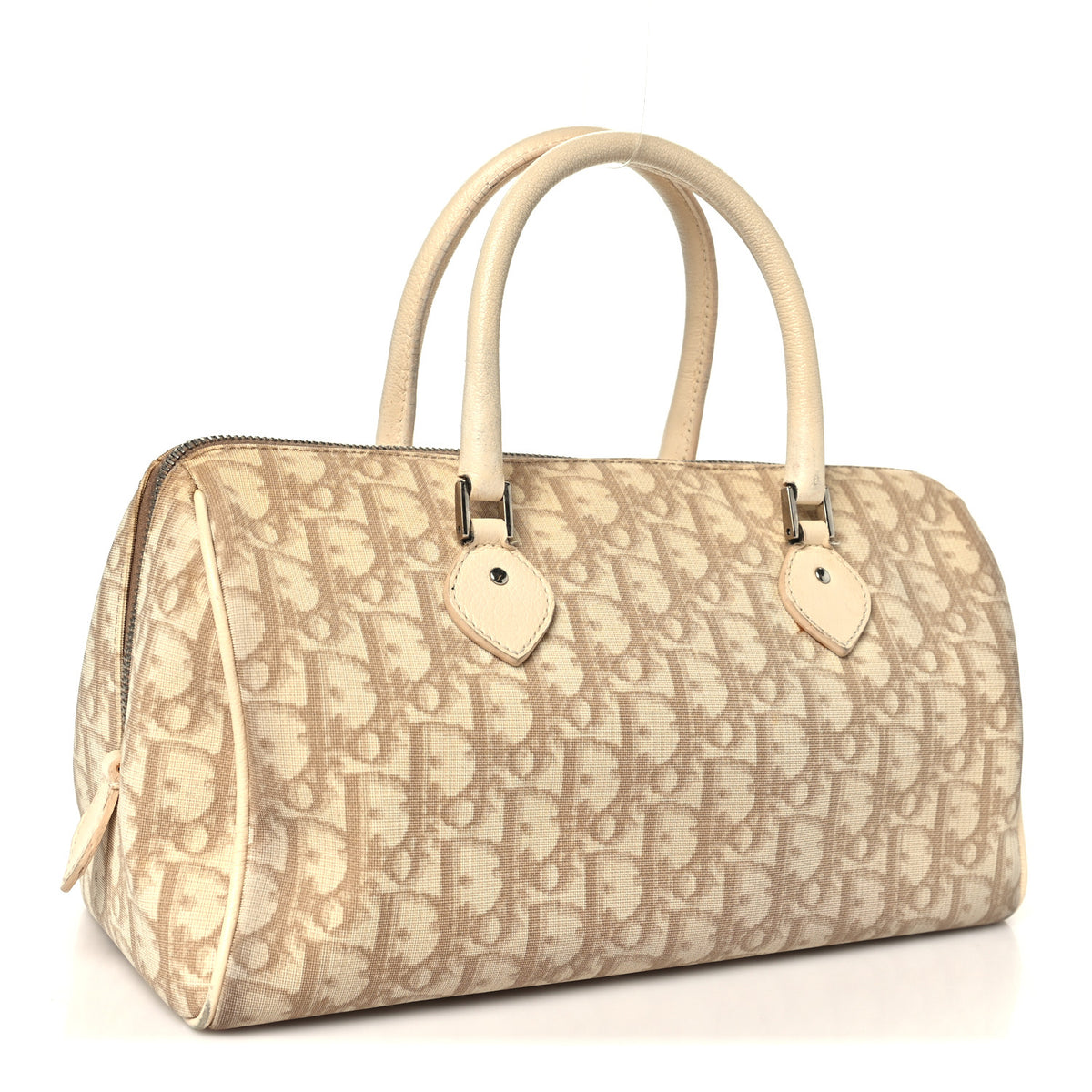Christian Dior Monogram Vintage Flowers Boston Beige 3 of 12