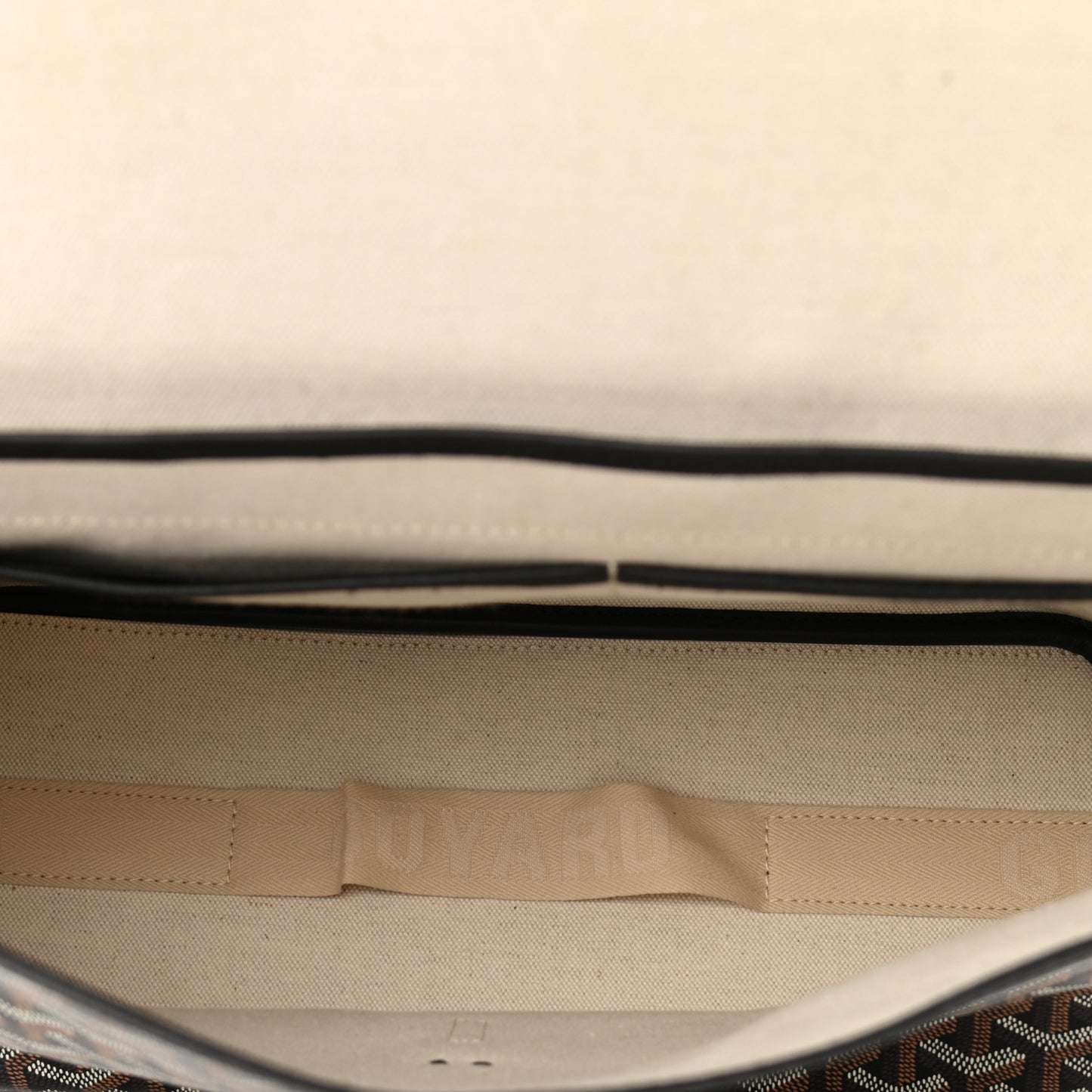 Goyardine Capetien Messenger Bag Black