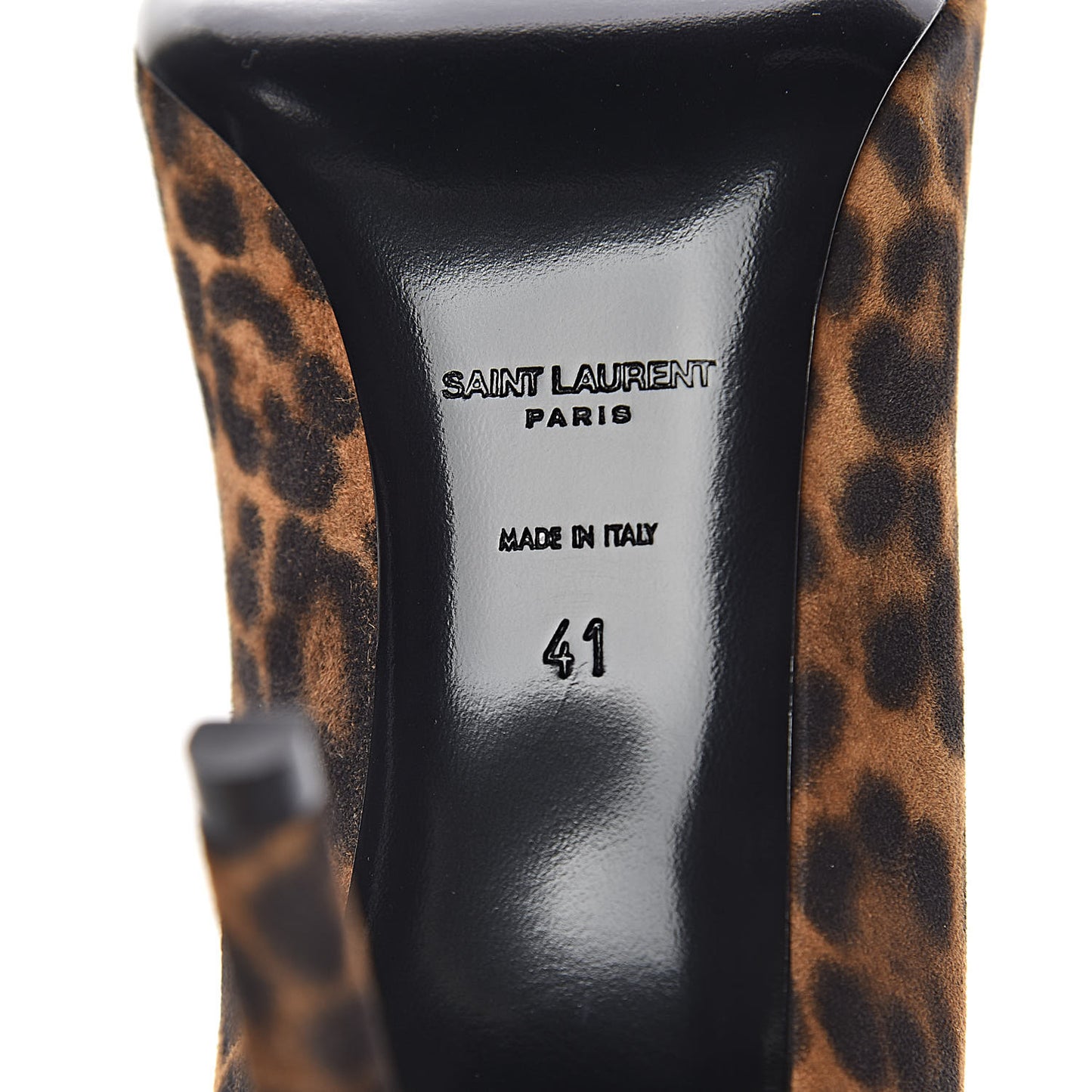 Suede Leopard Printed Anja Pumps 41 Natural Coffee