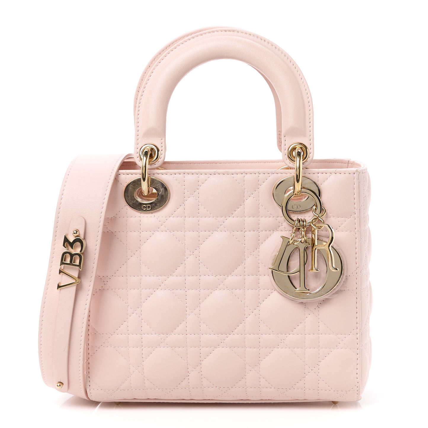 Lambskin Cannage Small My ABCDior Lady Dior Pink