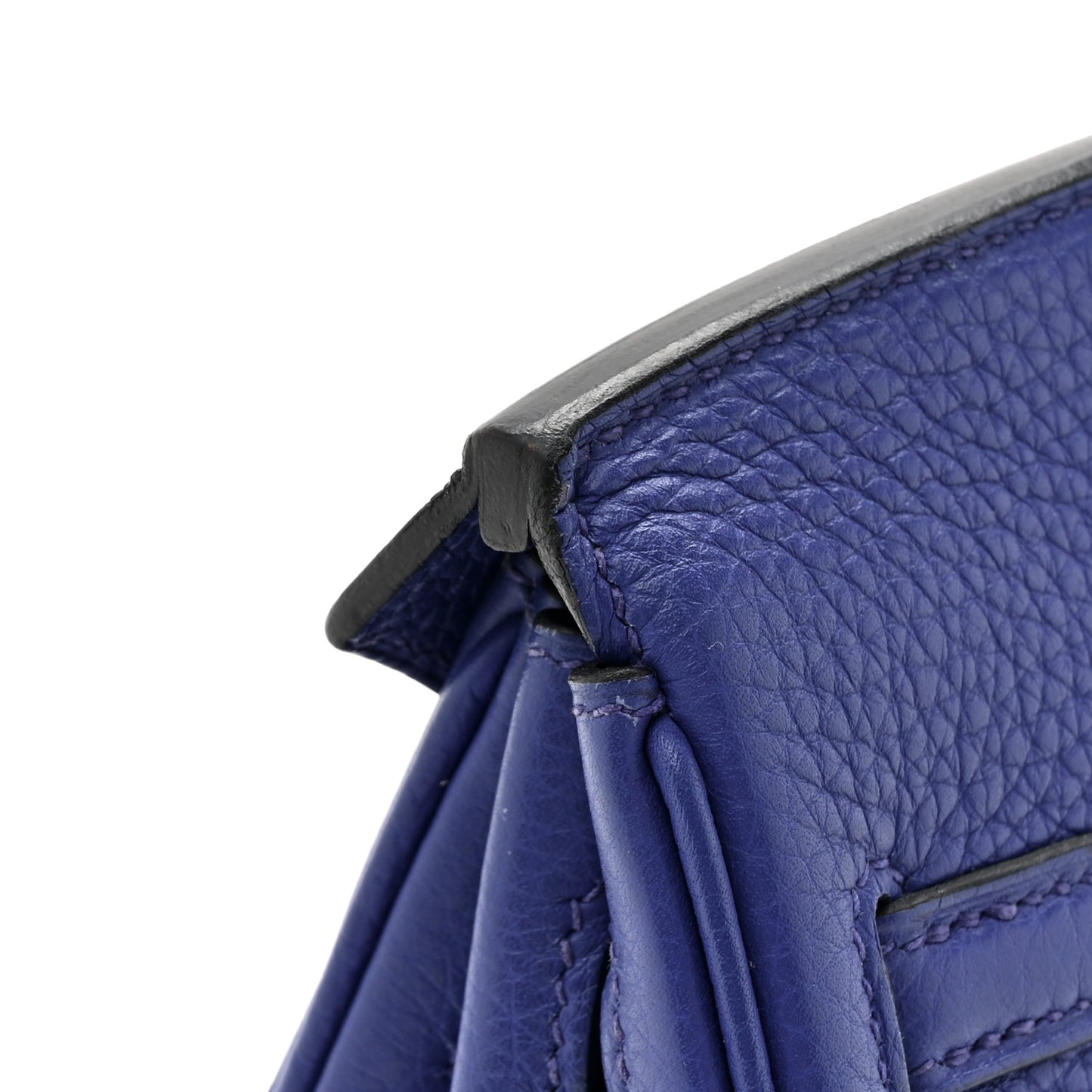 Taurillon Clemence Birkin 25 Bleu Electrique