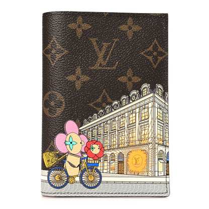 Louis Vuitton Monogram 2022 Christmas Animation Paris Passport Cover Pink 1 of 6
