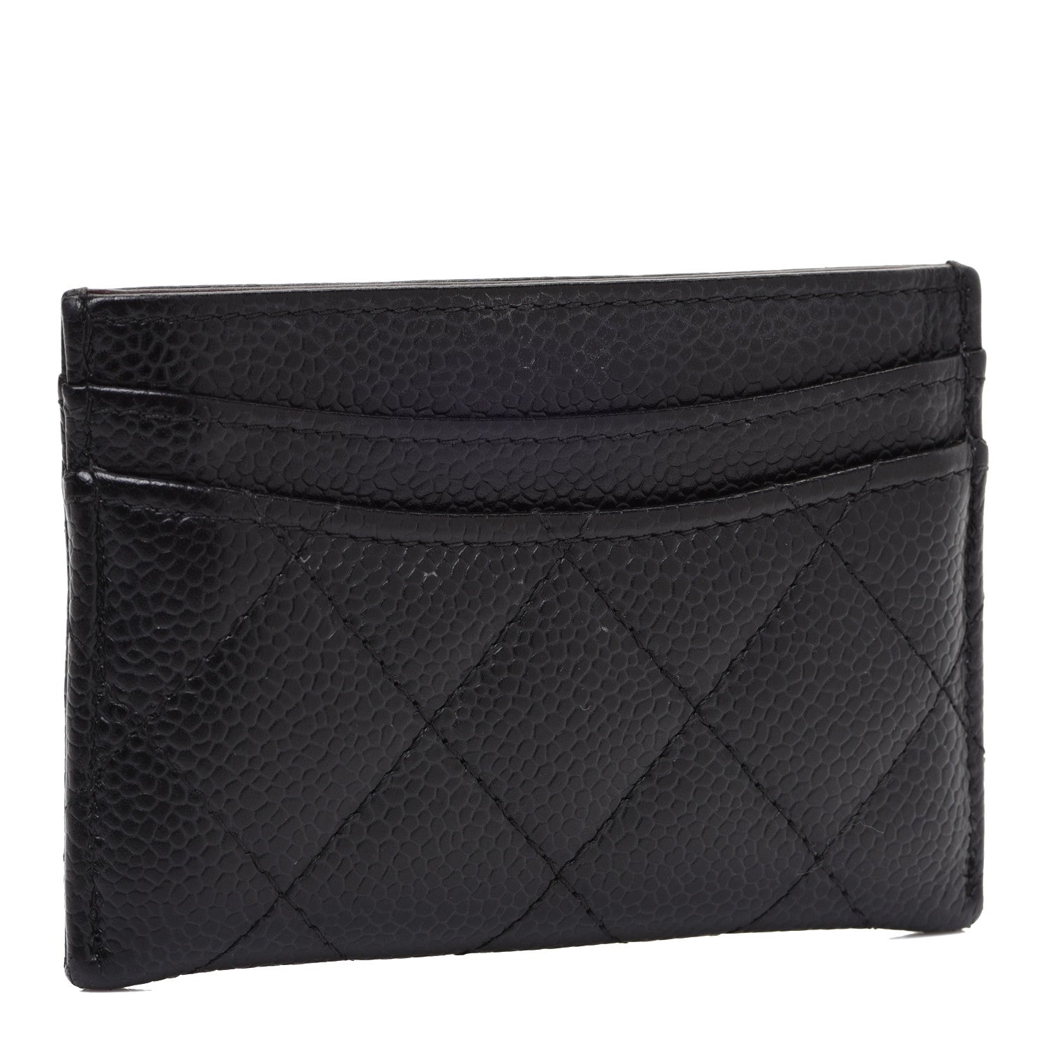 Chanel Caviar Quilted Card Holder Black 3 of 9