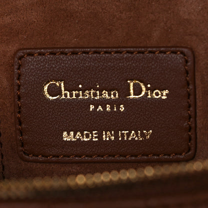 Christian Dior Lambskin Cannage Micro Lady Dior Vanity Case Cognac 5 of 12