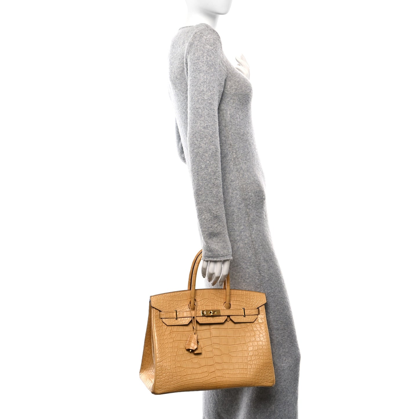 Matte Alligator Birkin 35 Paille