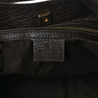 Gucci Monogram Hasler Hobo Dark Brown 6 of 14