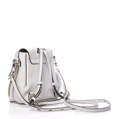 Chloe Suede Calfskin Mini Faye Backpack Airy Grey 3 of 10