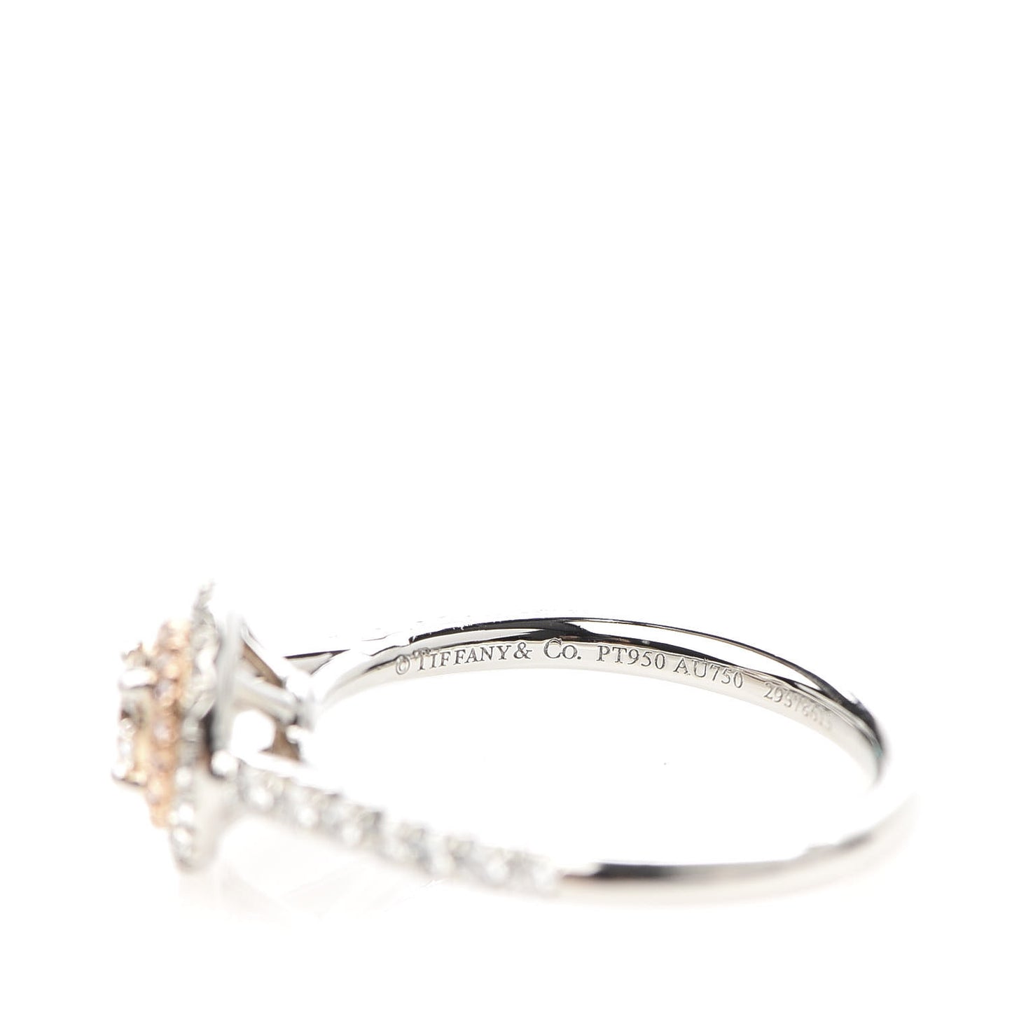 Platinum 18K Rose Gold Diamond Soleste Engagement Ring 49 5