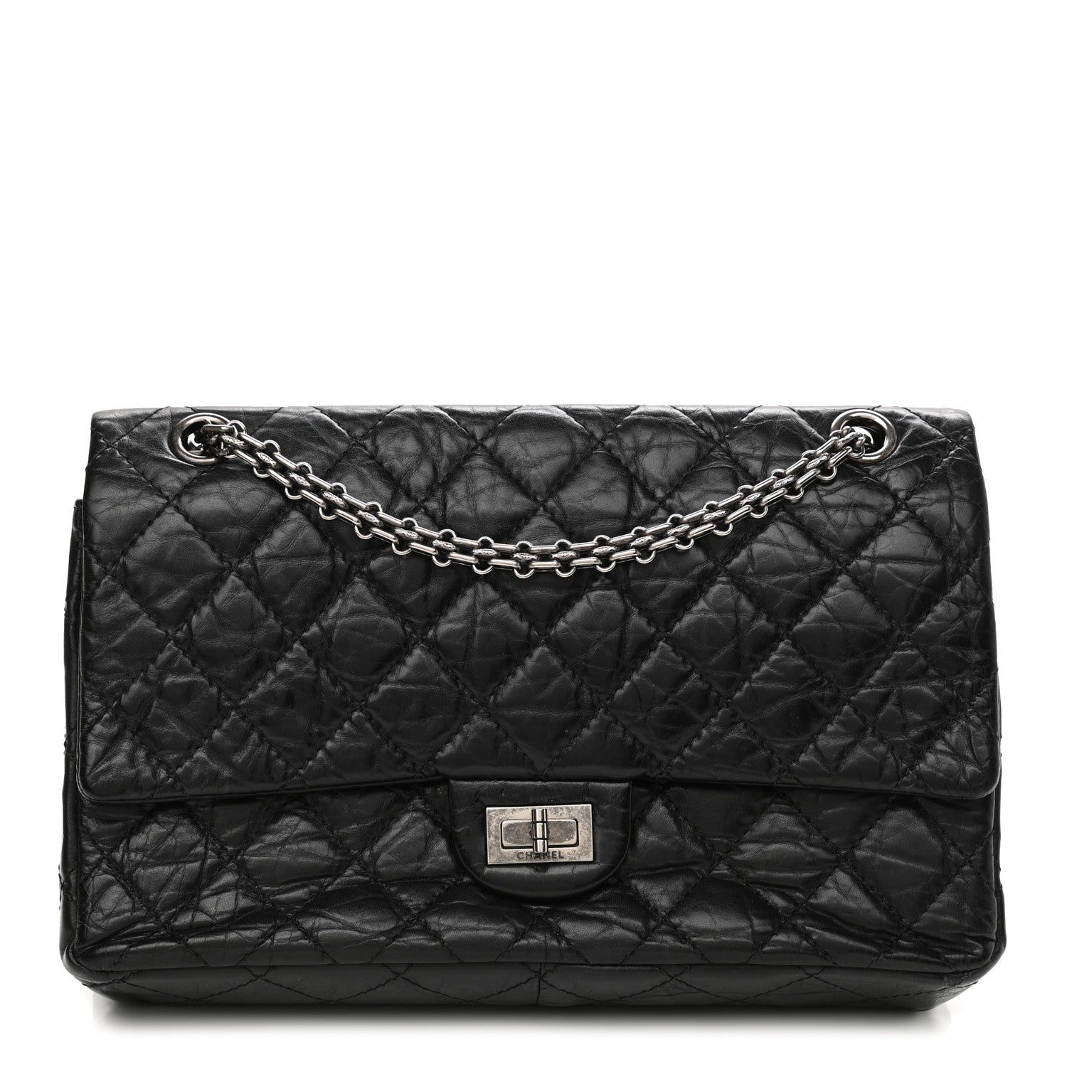 Chanel Aged Calfskin Quilted 2.55 Reissue 226 Flap Black 1 of 10