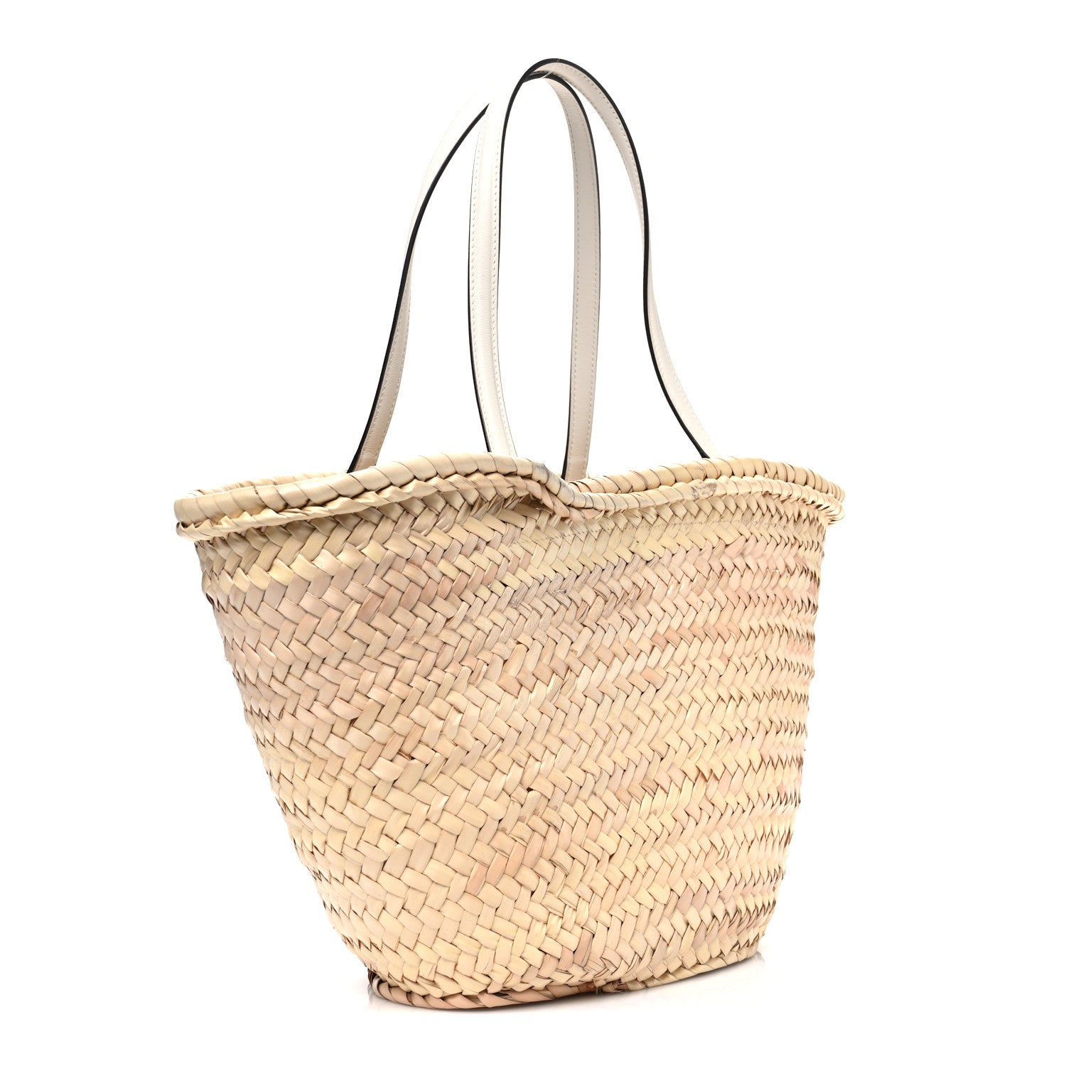 Jimmy Choo Raffia Medium Choo Beach Basket Natural Milk 1839553