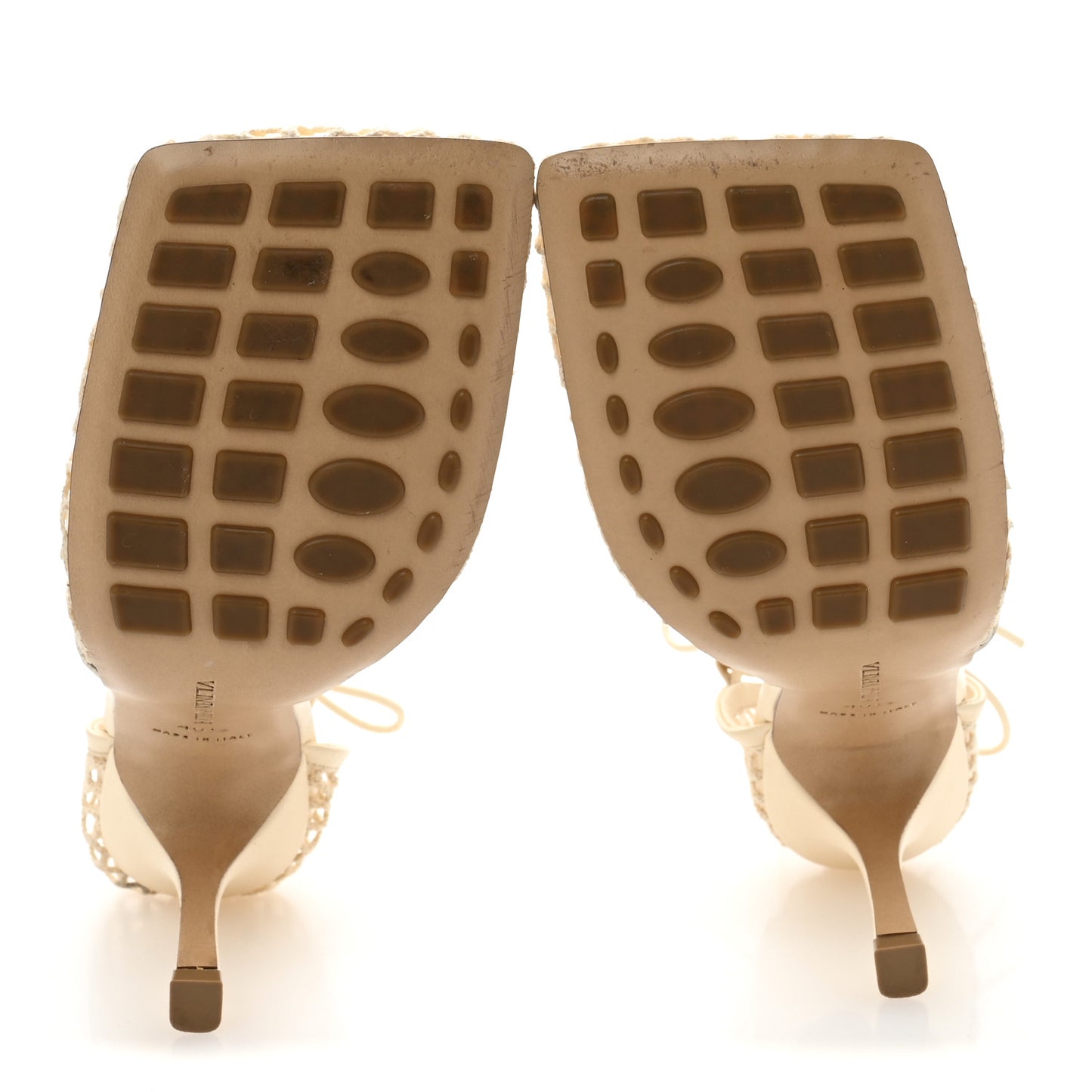 Mesh Nappa Stretch Ankle Tie Sandals 40.5 Toile