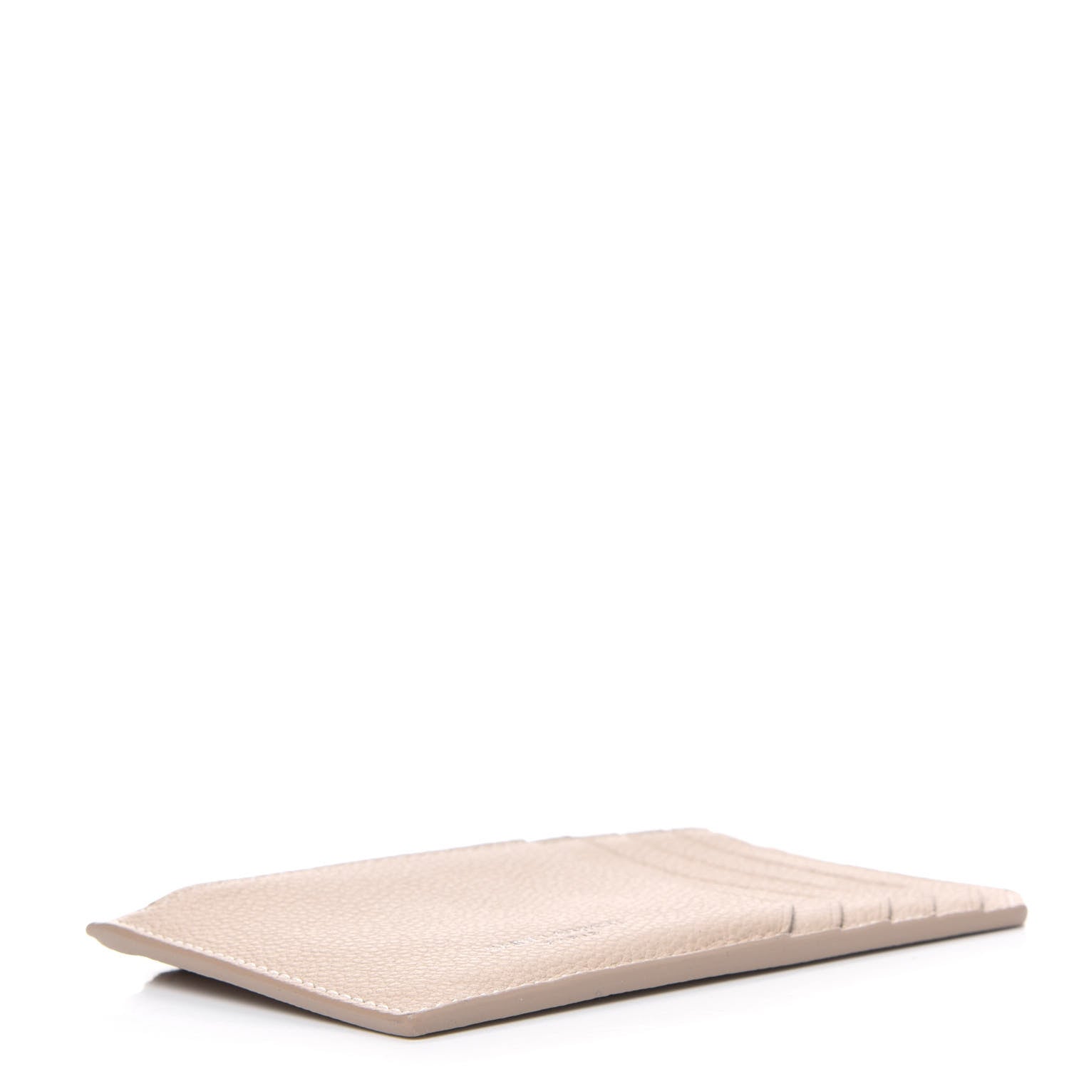 Saint Laurent Grained Calfskin 5 Fragments Zip Pouch Card Holder Nude 3 of 5