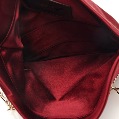 Jimmy Choo Satin Crystal Titania Clutch Red 5 of 8