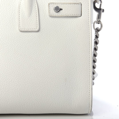 Saint Laurent Grained Calfskin Baby Supple Sac De Jour White 19 of 22