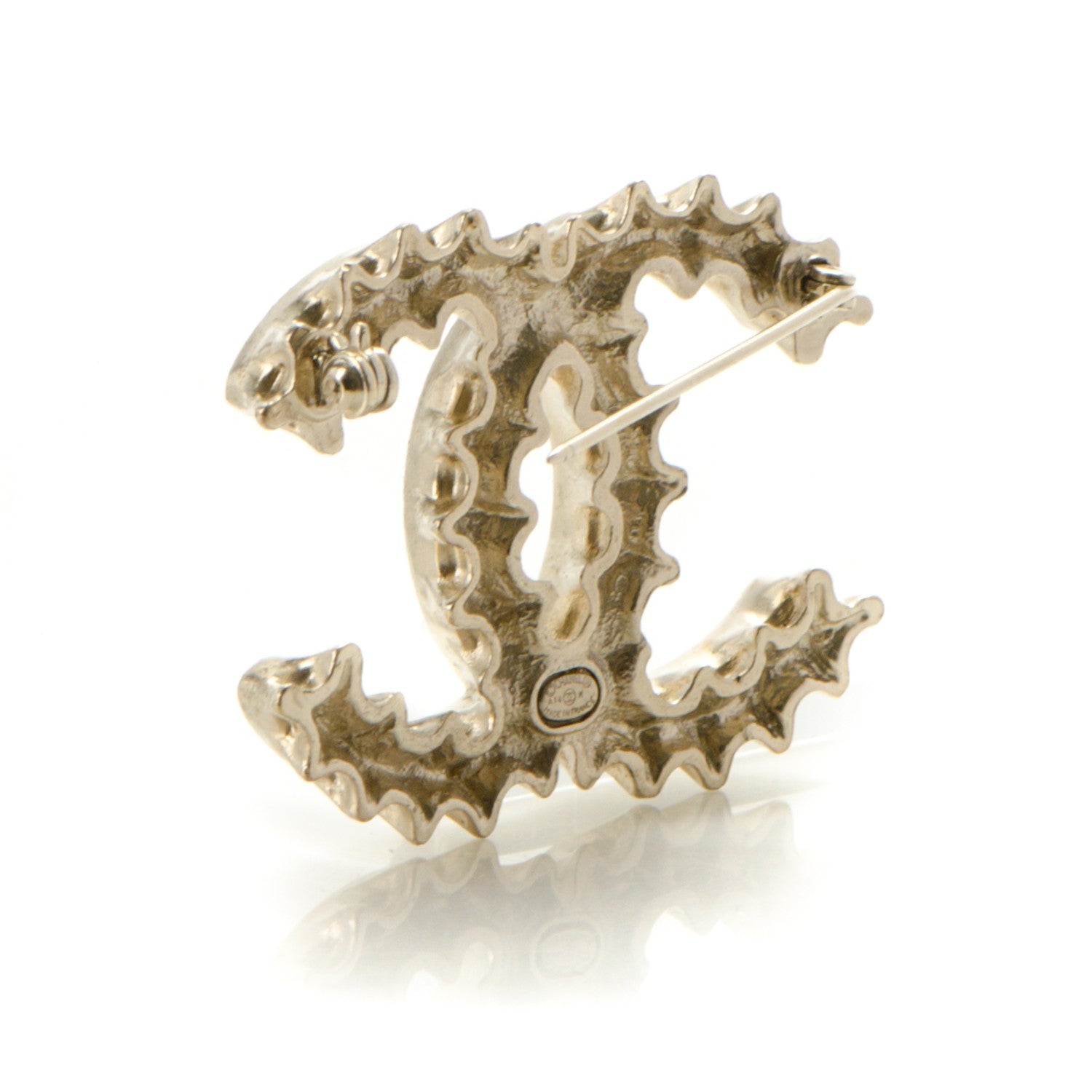 Chanel Soda Cap CC Brooch Gold 3 of 4