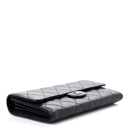 Chanel Caviar Quilted Large Flap Wallet Black 4 of 12