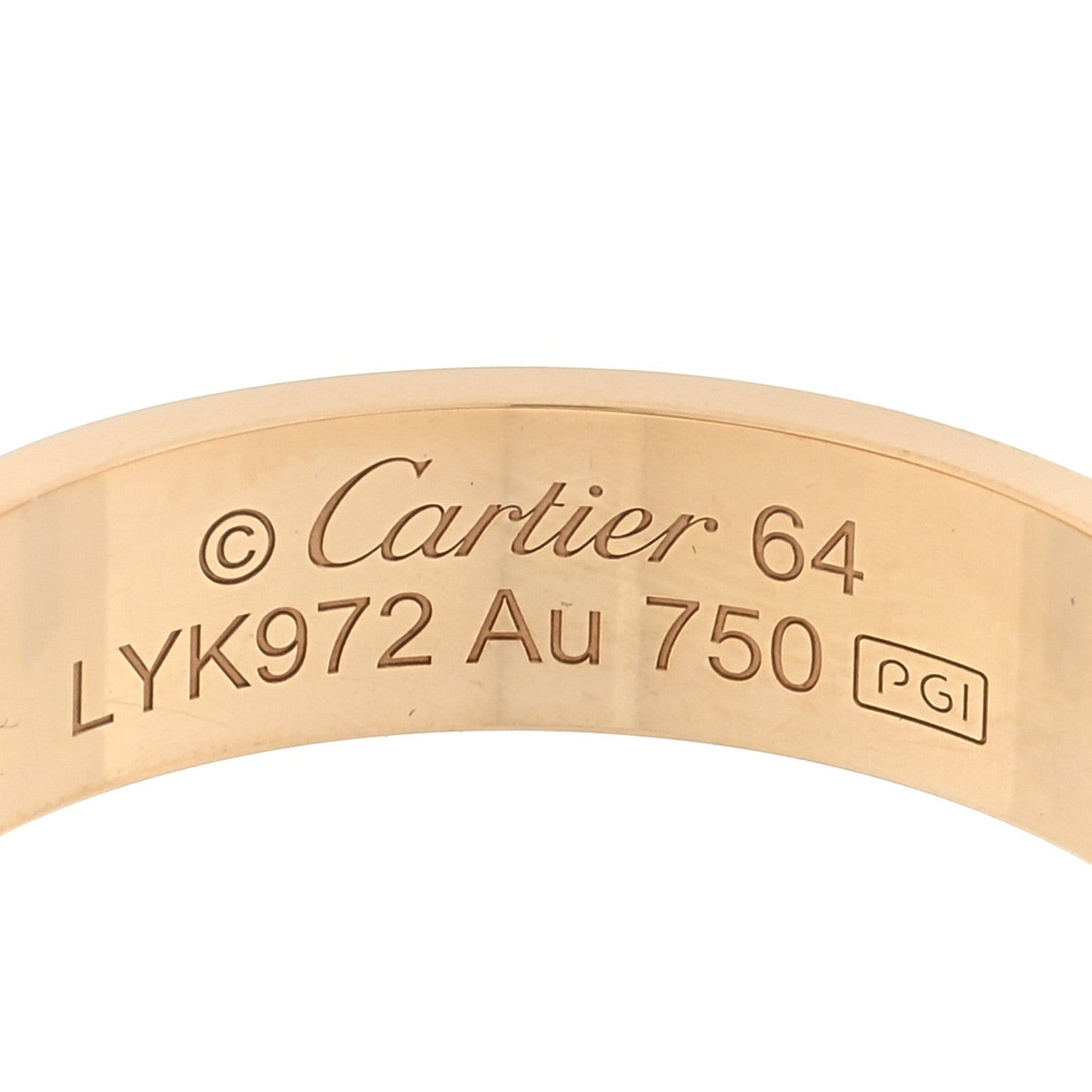 Cartier 18K Yellow Gold 5.5mm LOVE Ring 64 10.75 4 of 5