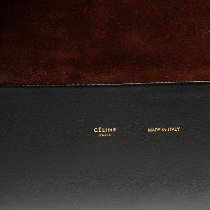 Celine Calfskin Suede All Soft Shoulder Bag Indigo 7 of 11
