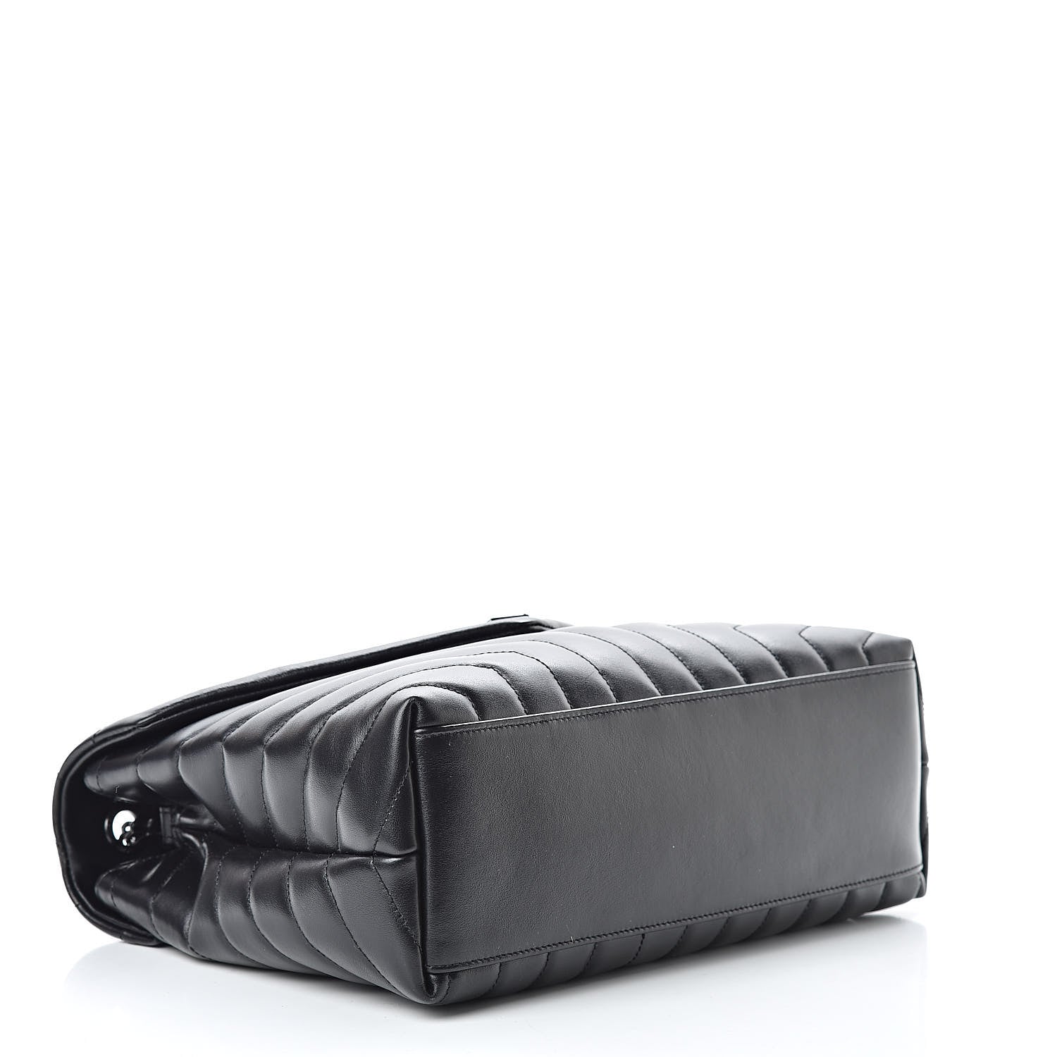 Saint Laurent Calfskin Y Quilted Monogram Medium Loulou Chain Satchel Black 4 of 11