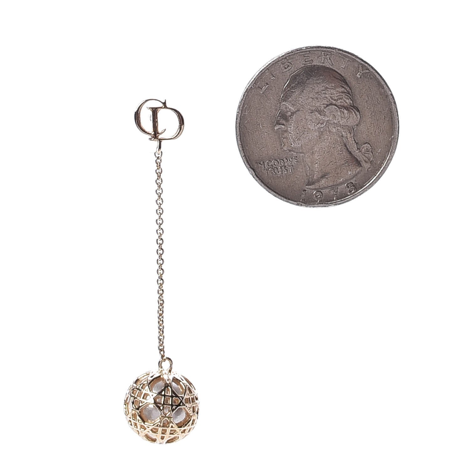 Christian Dior Pearl Secret Cannage Mise En Dior Tribales Dangle Earrings Gold 2 of 5