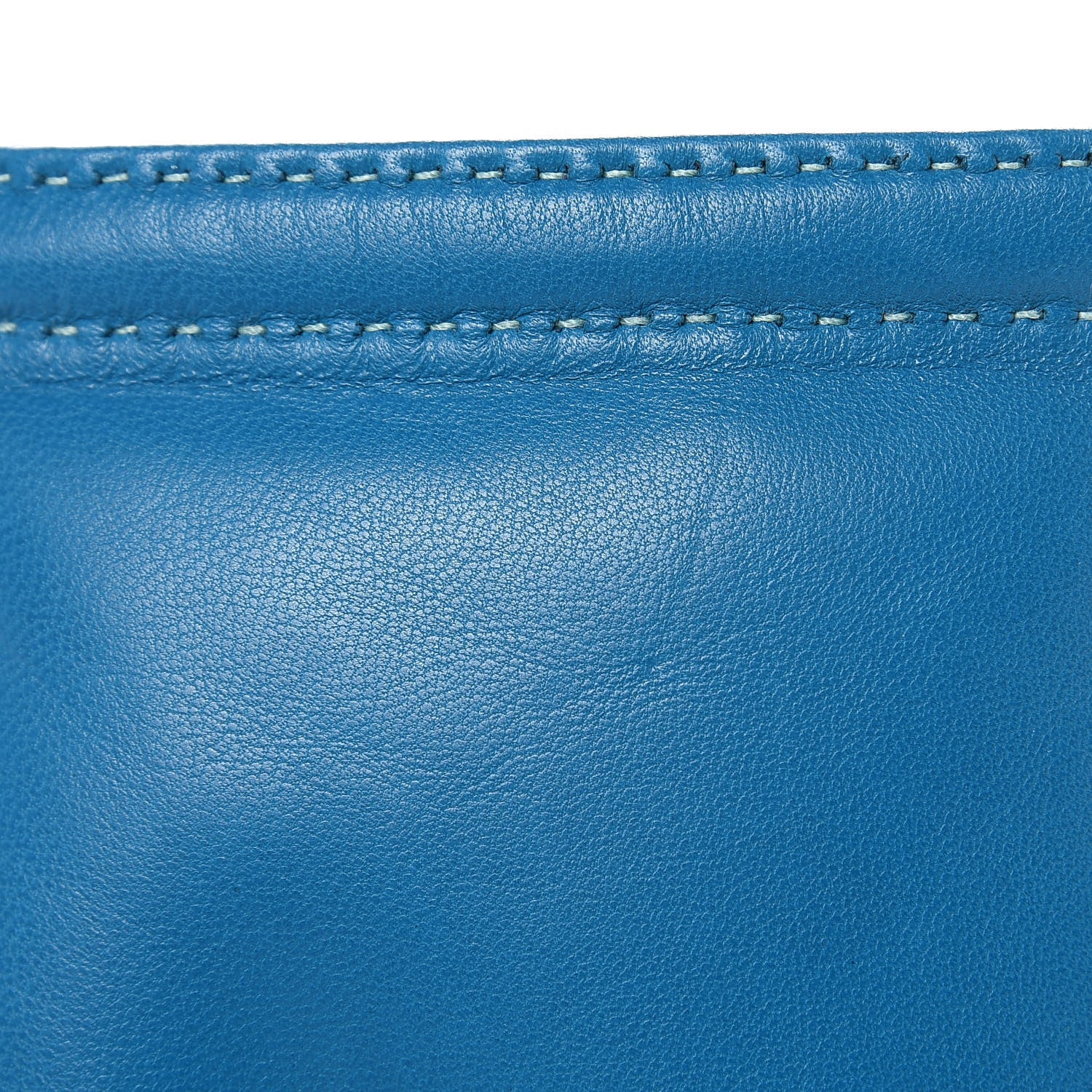 Hermes Lambskin Pilo Pouch Bleu Izmir Lagon 8 of 8