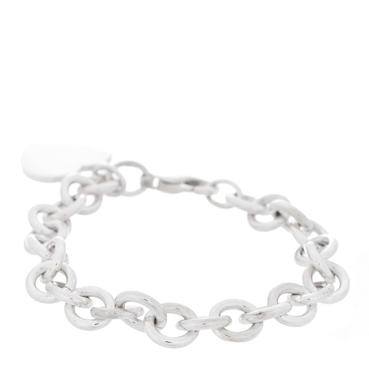 Tiffany Sterling Silver Heart Tag Charm Bracelet 2 of 3