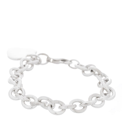 Tiffany Sterling Silver Heart Tag Charm Bracelet 2 of 3