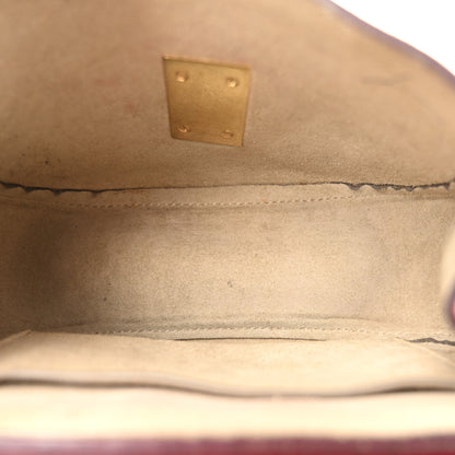 Chloe Grained Lambskin Mini Drew Shoulder Bag Plaid Red 5 of 15