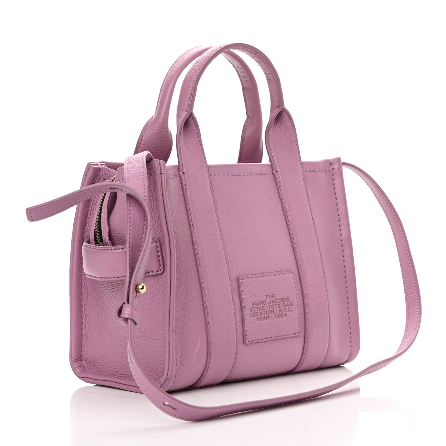 Grained Calfskin Small The Tote Bag Orchid Haze
